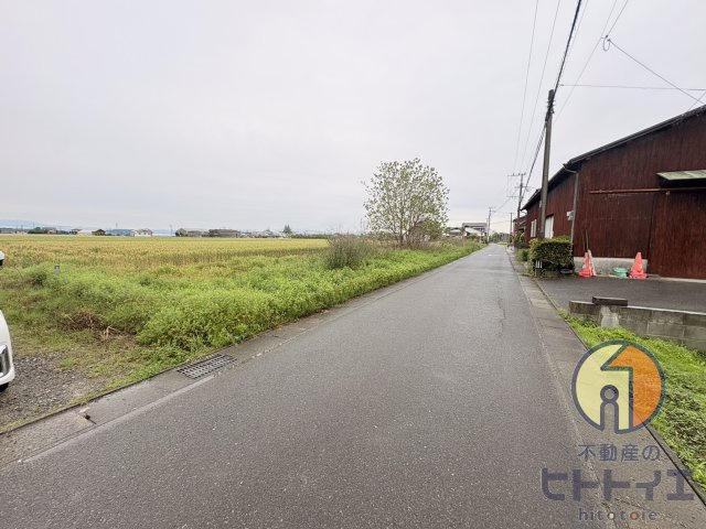 土地)柳川市久々原の前面道路含む現地写真