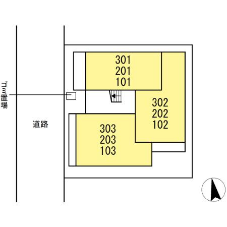 ノクターン内山の区画図