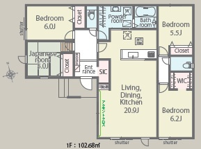 西尾市一色町一色01期　新築分譲住宅　全2棟　2号棟