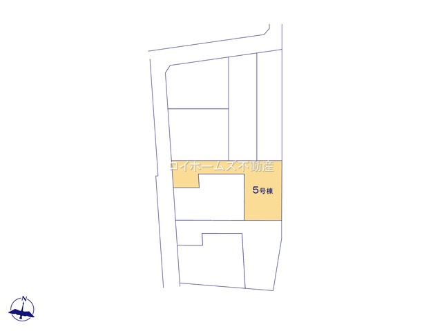 【区画図】 | 豊田市畝部西町屋敷6-1『仲介料無料』新築戸建て | 5号棟