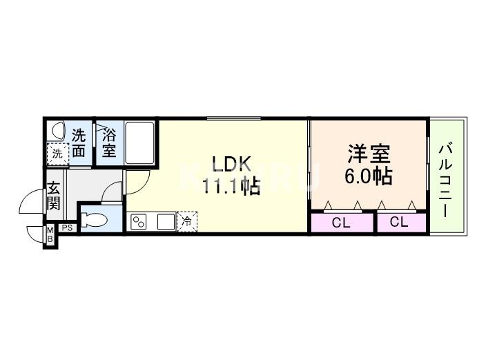 （仮称）フジパレス大今里南B棟の間取り