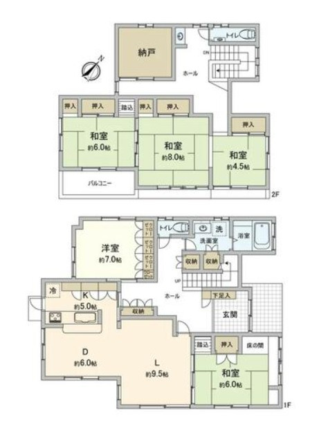入間市東町7丁目中古戸建の間取り