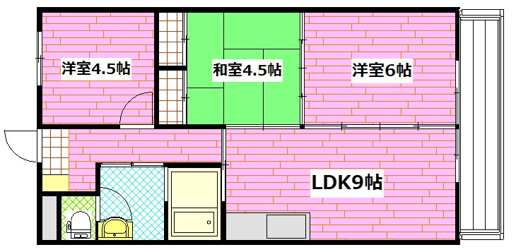 神田駅前ビルの間取り