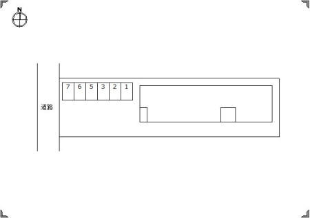 セジュール学園前の区画図