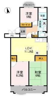 メゾン呉羽の里の間取り