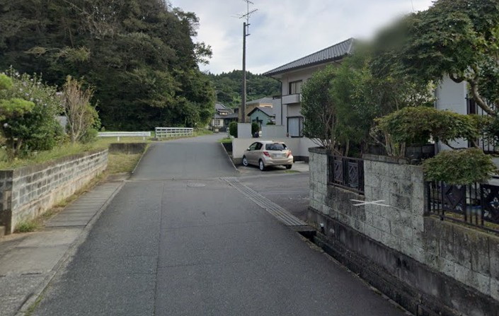 【新築戸建】　いわき市常磐下船尾町1期　長期優良住宅　全3棟の前面道路含む現地写真|西側6ｍ公道