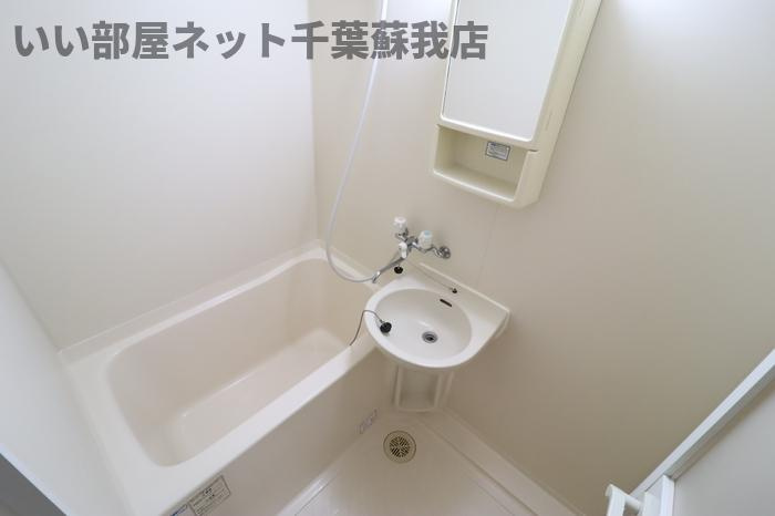 αNEXTおゆみ野第３弐番館の浴室|落ち着いた空間のお風呂です