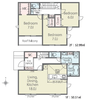 西尾市米津町01期　新築分譲住宅　全6棟　2号棟