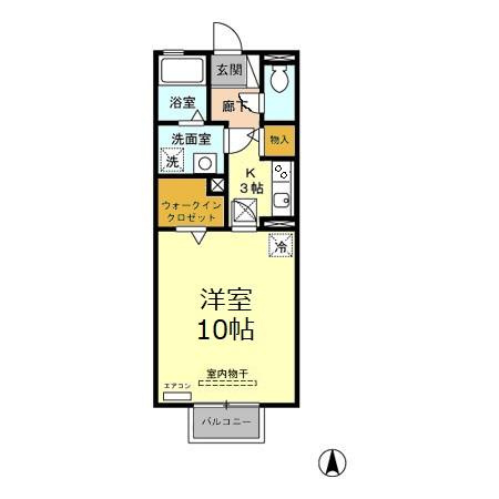 リビングタウンかじま台Ⅱ　B棟の間取り