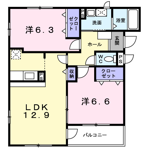 パルレジデンスの間取り