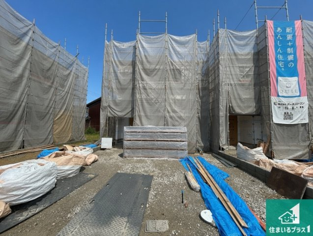 ●大和高田市市場　第13期　新築一戸建ての外観|建築中ですが現地を見ると分かる事もございますので、ぜひ一度現地をご覧ください。