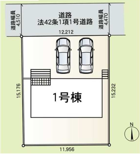 新築戸建　高崎市吉井町本郷の区画図