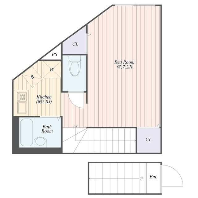 昭島市松原町４丁目のアパート