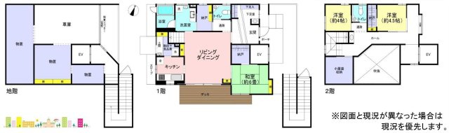 鎌倉駅まで徒歩15分　緑豊かな住環境の間取り|導線を考えられた間取り