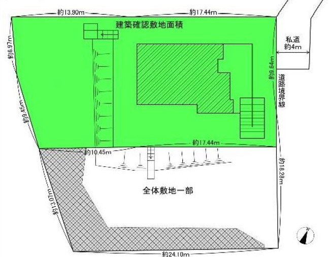 鎌倉駅まで徒歩15分　緑豊かな住環境の区画図|区画図