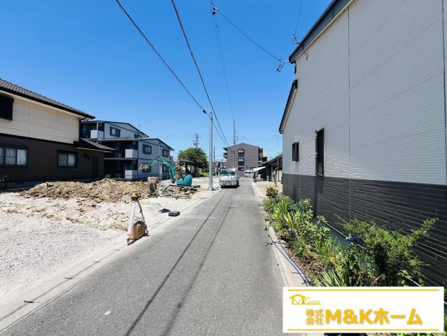 知多市寺本新町2丁目　全1棟の前面道路含む現地写真|R8.5.29撮影　前道4ｍ！