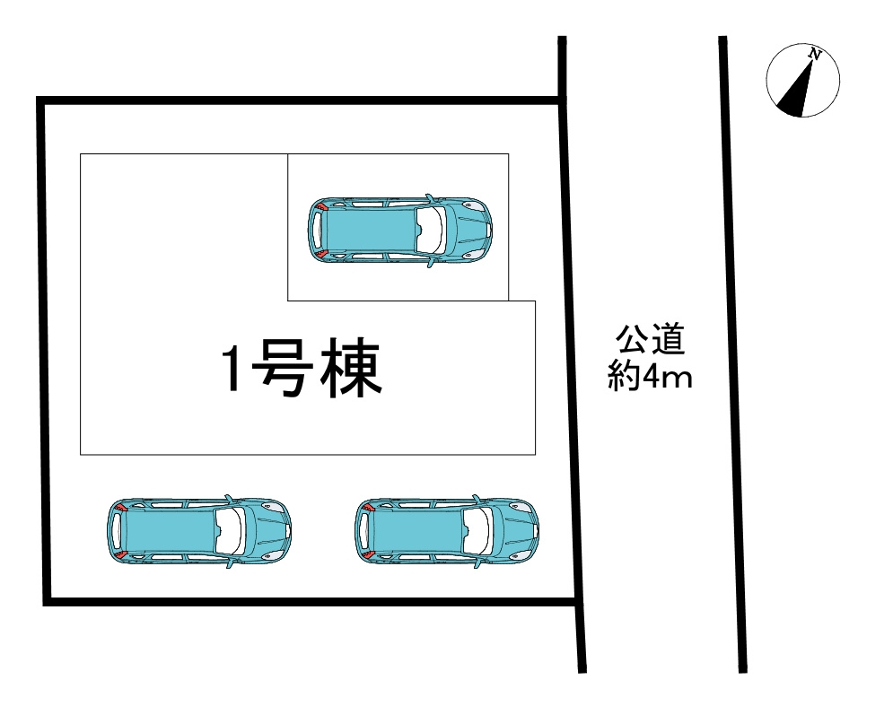 知多市寺本新町2丁目　全1棟の区画図|全1区画分譲地♪