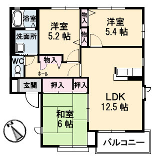 ファミーユ上宇部の間取り