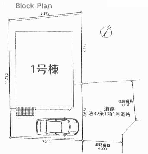 相模原市南区大野台第42　新築戸建全1棟　1号棟の区画図