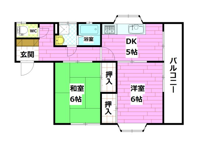 高橋コーポの間取り