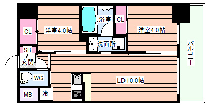 【間取り】 | セレニテフラン新大阪