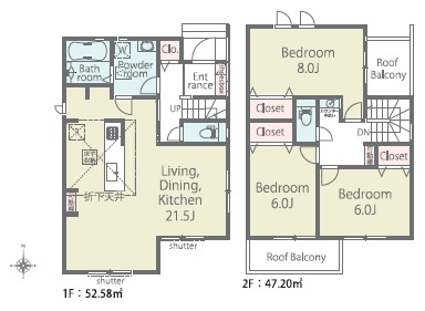 西尾市米津町01期　新築分譲住宅　全6棟　3号棟