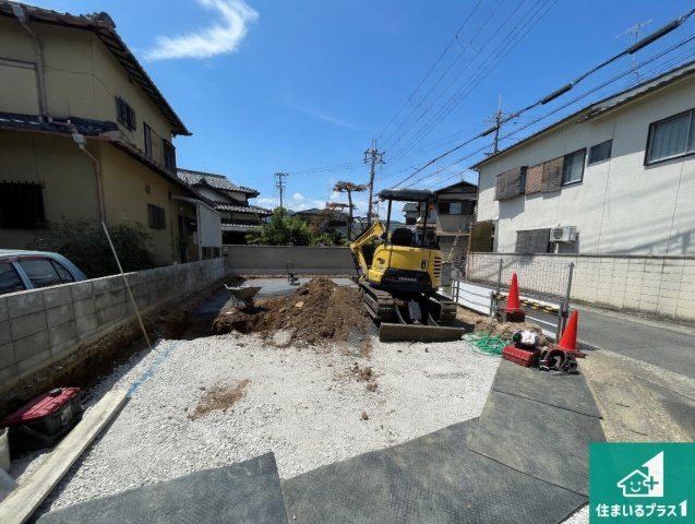 京都市右京区嵯峨広沢南野町　第3期　新築一戸建ての外観|現在建築中！落ち着いた街並みで新生活を始めることが出来そう！周辺の物件も併せてご紹介させて頂きます！