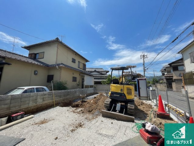京都市右京区嵯峨広沢南野町　第3期　新築一戸建ての外観|現在建築中！落ち着いた街並みで新生活を始めることが出来そう！周辺の物件も併せてご紹介させて頂きます！