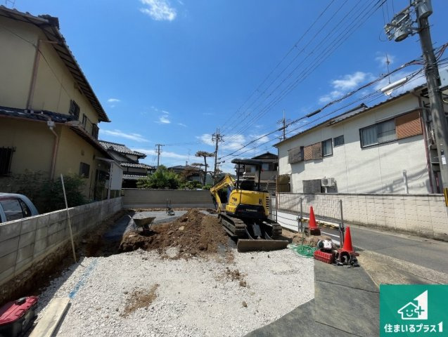 京都市右京区嵯峨広沢南野町　第3期　新築一戸建ての外観|現在建築中！落ち着いた街並みで新生活を始めることが出来そう！周辺の物件も併せてご紹介させて頂きます！