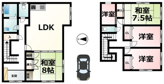 【間取り】 | 下阪本１丁目