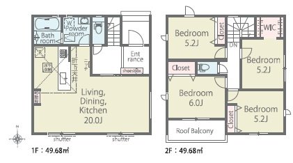 西尾市米津町01期　新築分譲住宅　全6棟　5号棟