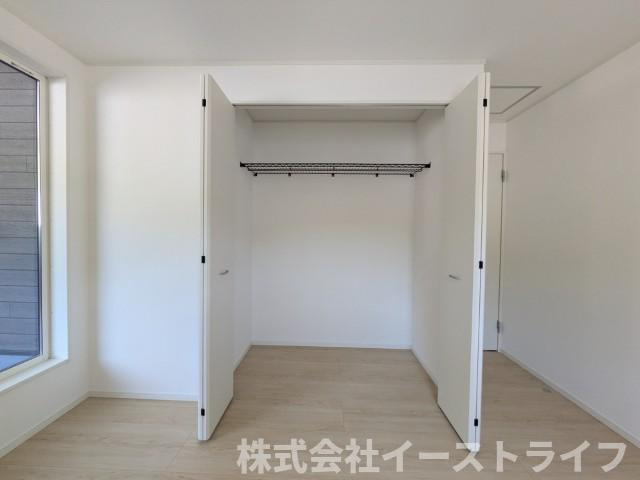 【新築戸建】　いわき市平谷川瀬第2　全3棟の収納|1号棟写真　各居室に収納スペースがあり、充実しています
