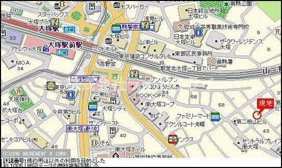 クレアシオン南大塚の地図| 