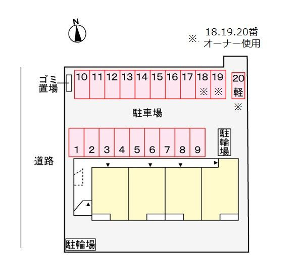 ヴェロクオーレの区画図