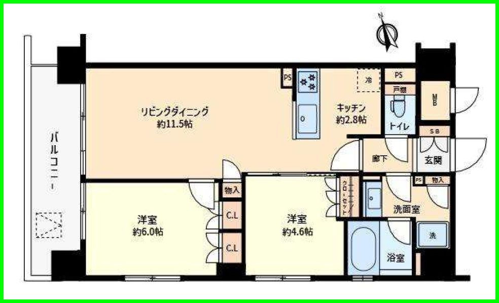 レジェンド高田馬場の間取り