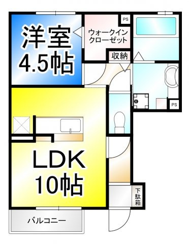 エレンシア風間　Bの間取り