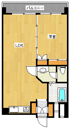 高倉マンションの間取り