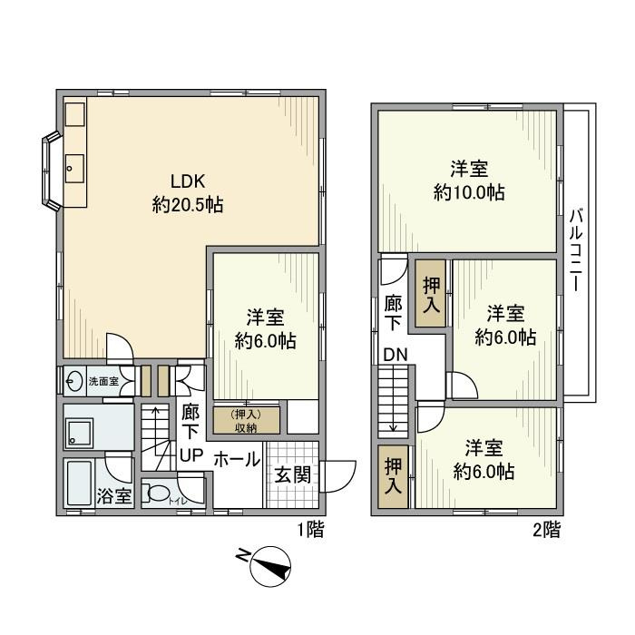 桜が丘戸建の間取り