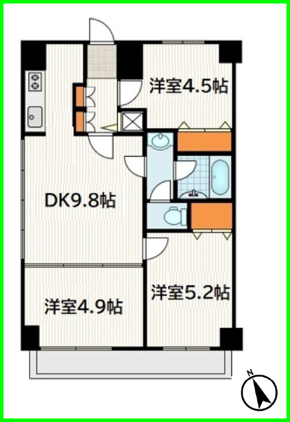 高田馬場ダイカンプラザの間取り