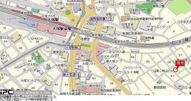 菱和パレス南大塚の地図