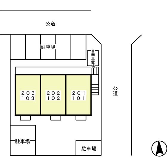 サンセール中切の区画図