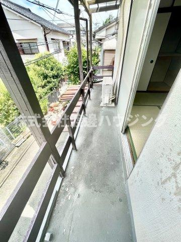 豊中市立花町戸建のバルコニー