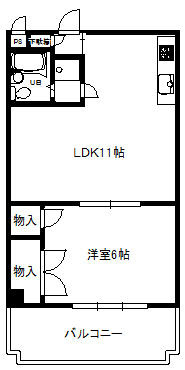 間取り　１ＬＤＫ