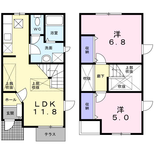 【間取り】 | ＴＷＩＮ　ＣＡＭＥＲＩＡ　Ⅱ