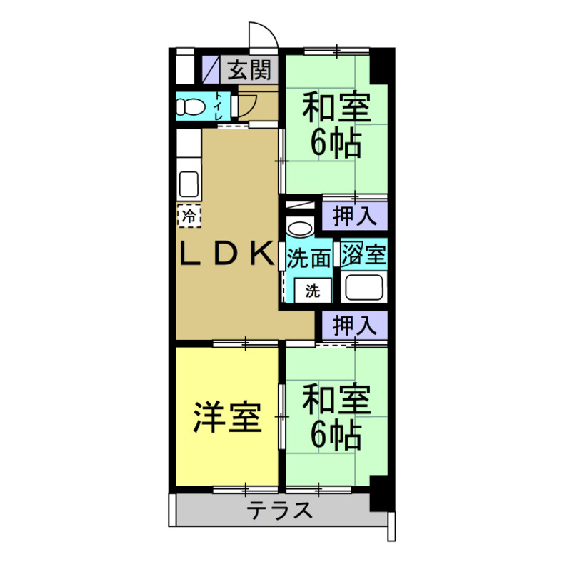 クリスタルシャトースズキの間取り