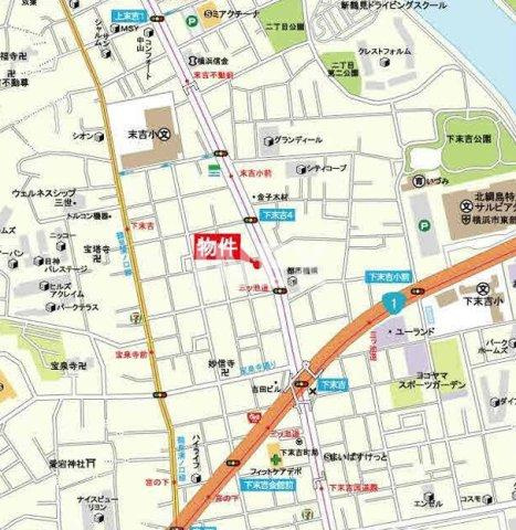 サンユービル２の地図