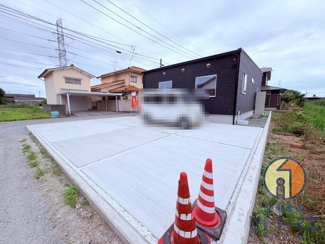 新築建売)三潴郡大木町大字侍鳥の前面道路含む現地写真