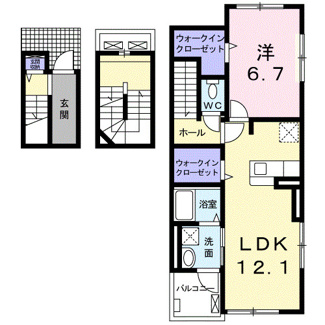 【間取り】 | アイ・ヴィレッジ古閑中町Ａ