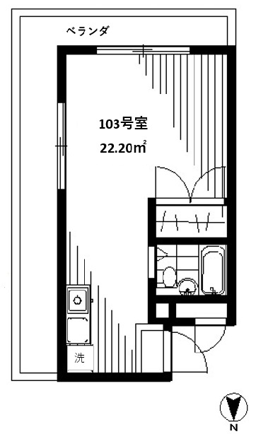 フレクション川崎の間取り