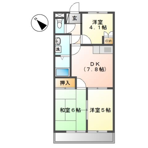 スペリオルＫの間取り